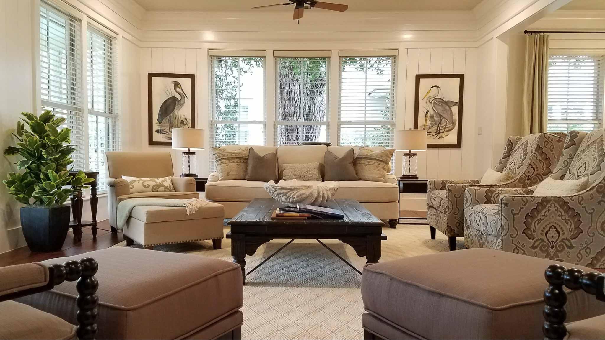 Sitting area of living room